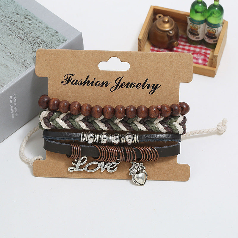 Engraved Leather Bracelet