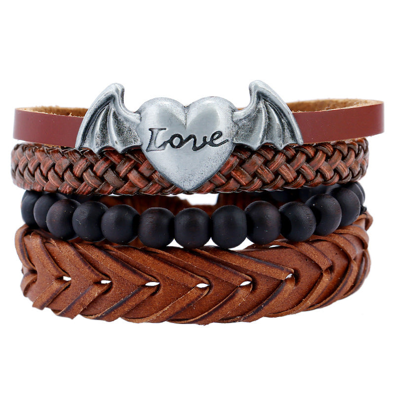 Engraved Leather Bracelet